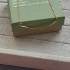 Sunrise Curve Minimal Necklace