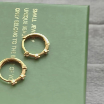 Lumi Sparkle Mini Hoops