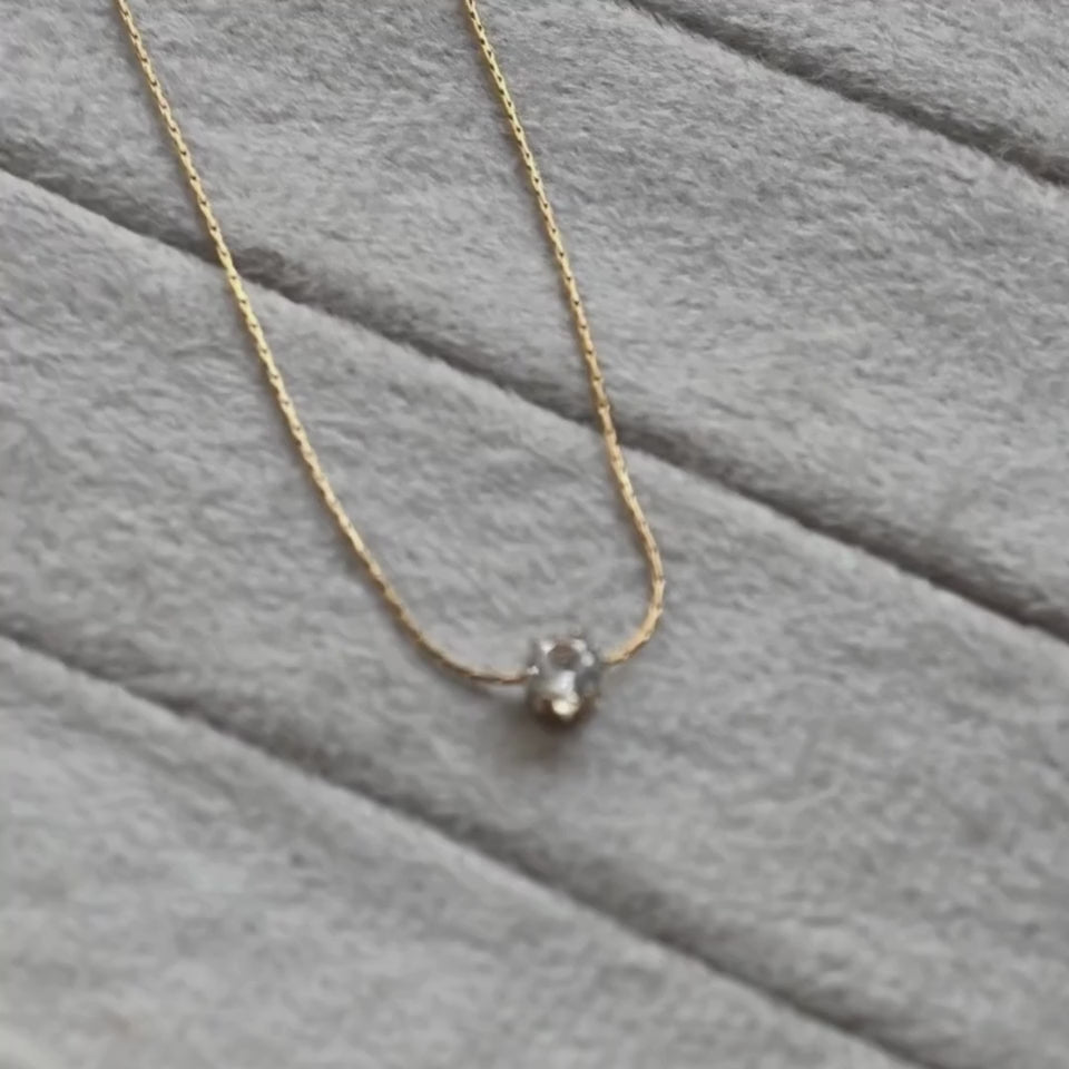 Solitaire Glow Promise Necklace