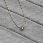 Solitaire Glow Promise Necklace